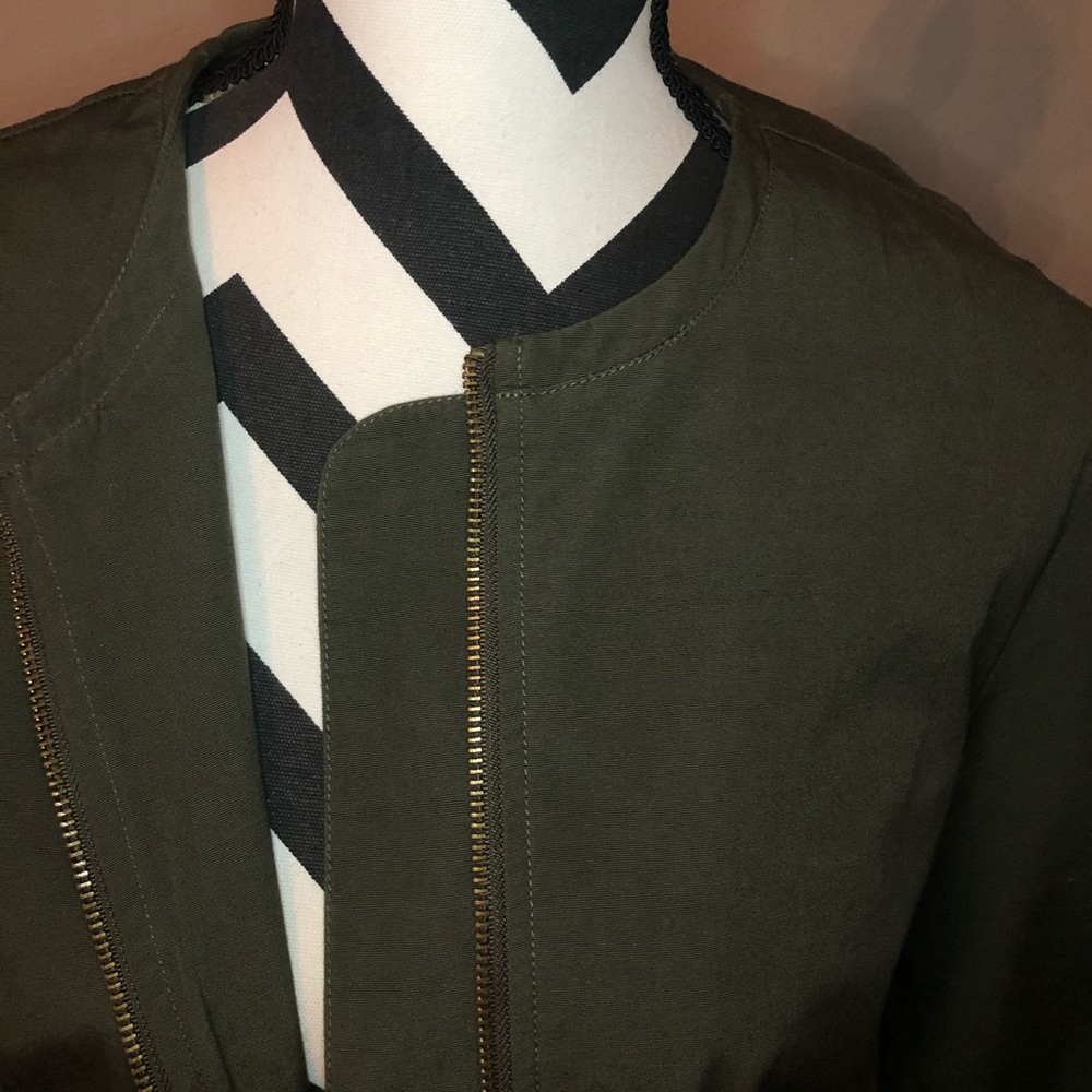 Army Green Bomber Jacket - Picture 6 of 6